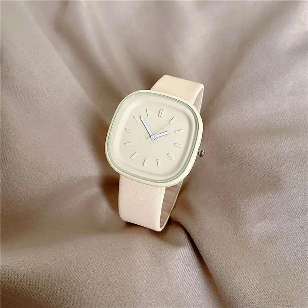 Fashion Watch Square Dial Movement Sport Style Pin Buckle Pointer Precise Time Accessory Quartz Wristwatch Jewelry Bracelet