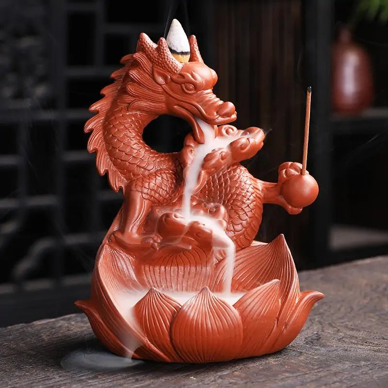 Ceramic Dragon Incense Burner