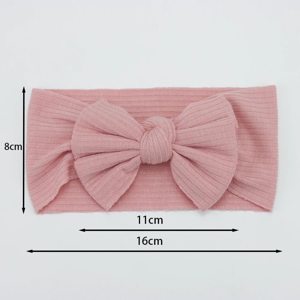 Ensemble d'arc de bandeau pour bébé en tricot 3 pièces/lot