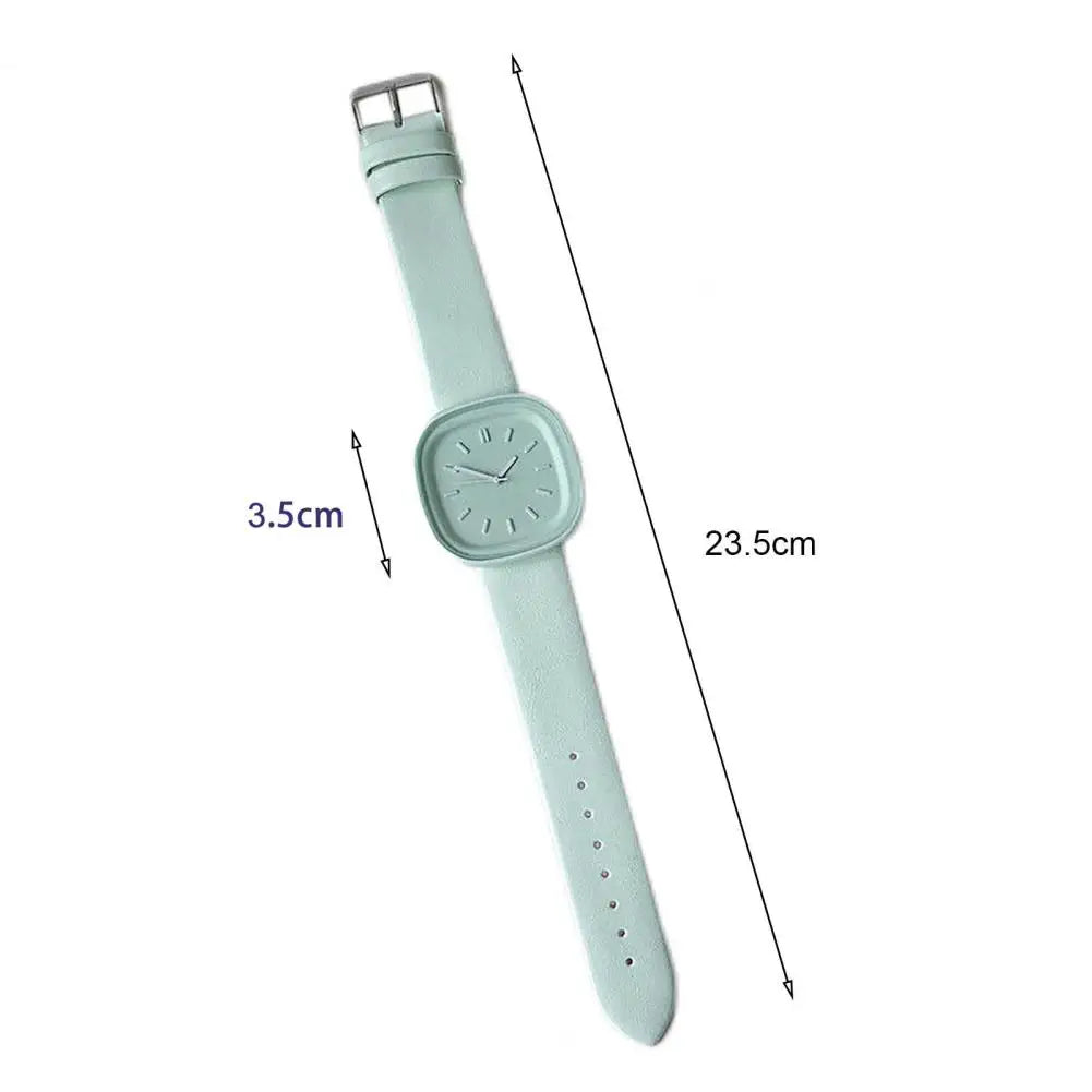 Fashion Watch Square Dial Movement Sport Style Pin Buckle Pointer Precise Time Accessory Quartz Wristwatch Jewelry Bracelet