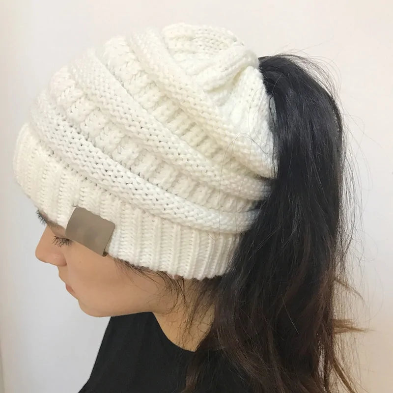 Warm Ponytail Beanie